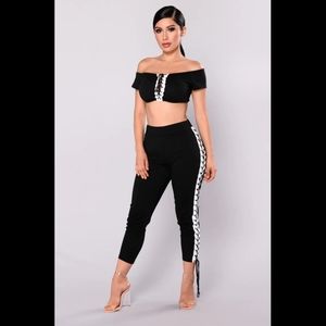 Fashion Nova  Two Piece Pant Set